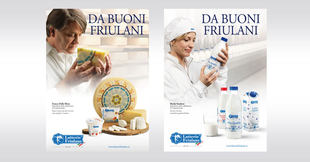 Latterie Friulane on air con la nuova campagna pubblicitaria "Da buoni friulani": ancora una volta firma Aipem
