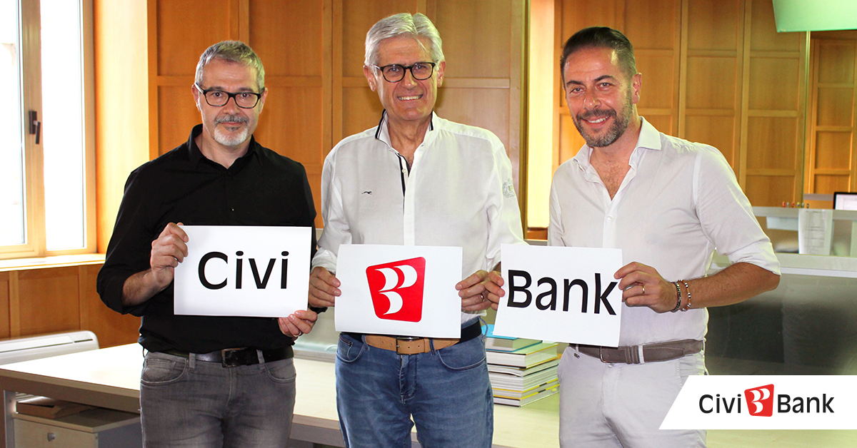 Aipem ridisegna la brand identity della storica Banca di Cividale. Nasce Civibank.