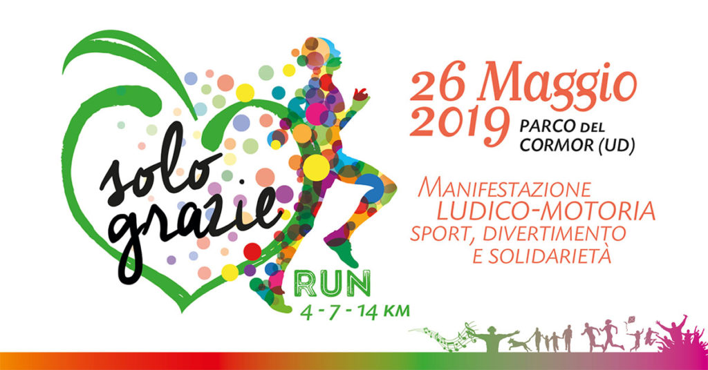 Nasce la Solograzie Run: la manifestazione ludico motoria non competitiva all'insegna del dono!