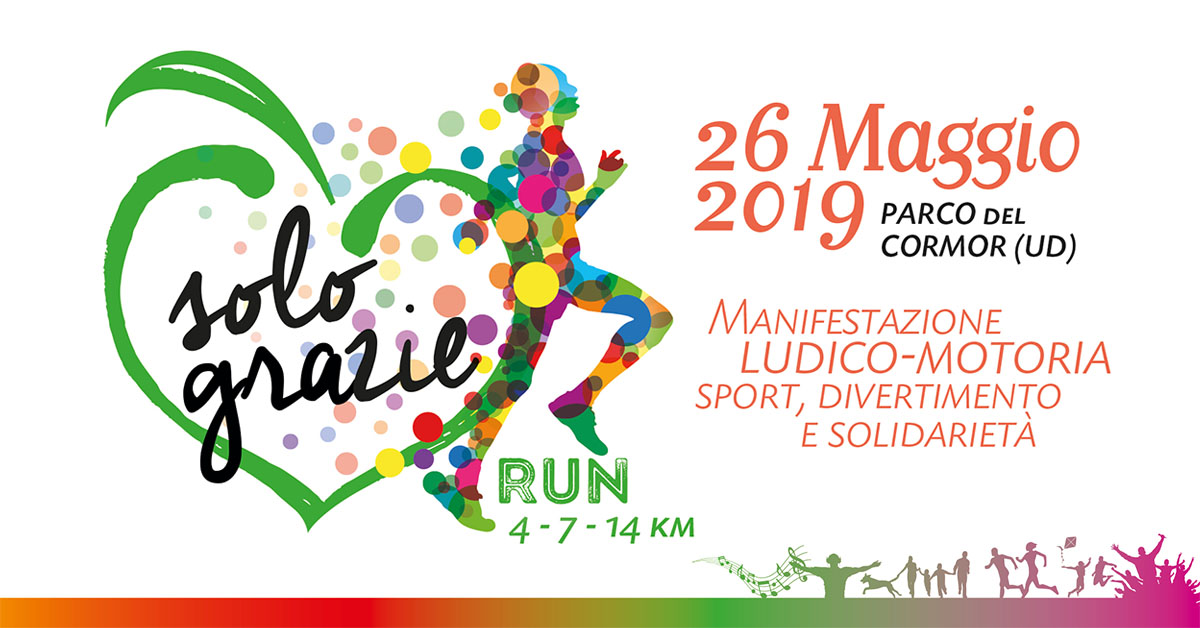 Nasce la Solograzie Run: la manifestazione ludico motoria non competitiva all'insegna del dono!